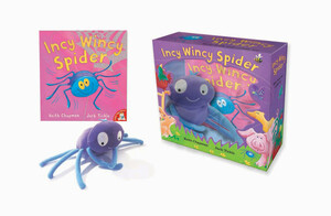 Книги про животных: Incy Wincy Spider Book & Toy Gift Set