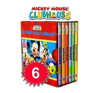 Для найменших: DISNEY MICKEY MOUSE CLUBHOUSE LITTLE LIBRARY POCKET SIZE 6 BOOKS