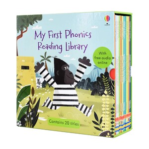 Обучение чтению, азбуке: Набор 20 книг My First Phonics Reading Library [Usborne]