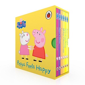 Для найменших: Набір з 6 книг Peppa Pig: Peppa Feels Happy! [Penguin]