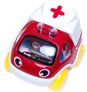 Ігри та іграшки: Інерційна машинка BeBeLino швидкий помічник швидка допомога (57036-3)