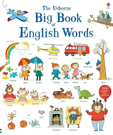 Навчання читанню, абетці: Big book of English words [Usborne]