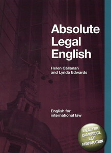 Книги для дітей: DBE: Absolute Legal English Book: English for International Law (+CD)