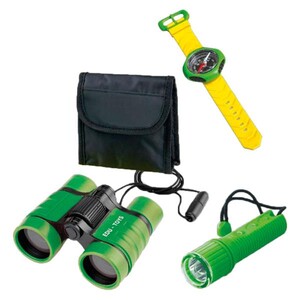 Оптичні прилади: Набір натураліста Edu-Toys Комплект 3 в 1: бінокль, компас, ліхтарик