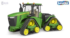 Міська та сільгосптехніка: Трактор John Deere 9620RX гусеничний зелений, Bruder