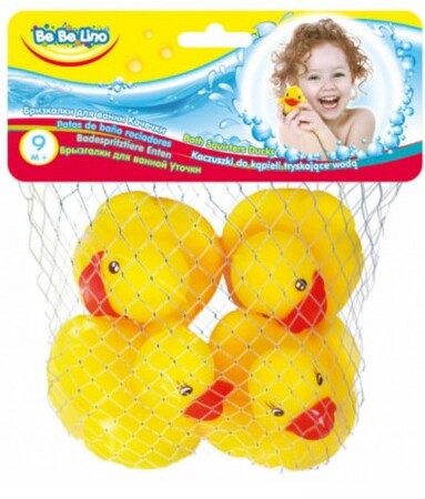 Іграшки для ванни: Пирскавки для ванни BeBeLino качечки 4 шт (55059)