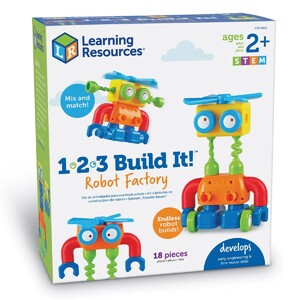 Игры и игрушки: Конструктор «1-2-3! Фабрика роботов» Learning Resources