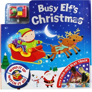 Інтерактивні книги: Busy Elf's Christmas - з заводними саньми-іграшкою