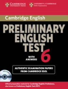 Cambridge PET 6 Self-study Pack