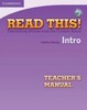 Read This! Intro Teacher's Manual with Audio CD [Cambridge University Press]