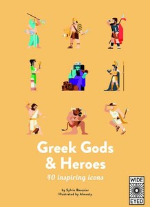 Книги для детей: Greek Gods and Heroes: 40 Inspiring Icons [Quarto Publishing]