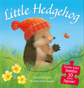Книги про животных: Little Hedgehog: Storybook and Double-Sided Jigsaw