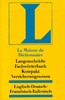 Langenscheidts Fachw?rterbuch Kompakt, Fachw?rterbuch Kompakt Versicherungswesen, Englisch-Deutsch-F