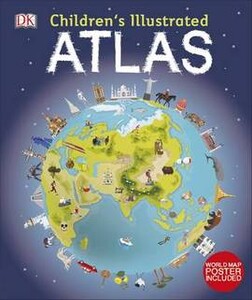 Книги для детей: Children's Illustrated Atlas with Poster