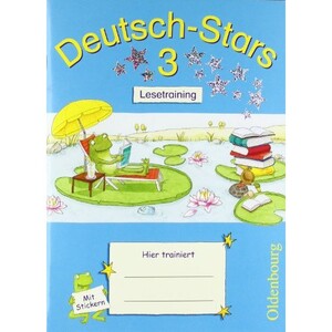 Книги для дітей: Deutsch-Stars 3. Lesetrainin