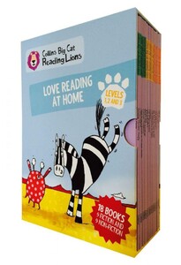 Навчання читанню, абетці: Big Cat Reading Lions Level 1-3 - набір з 18 книг