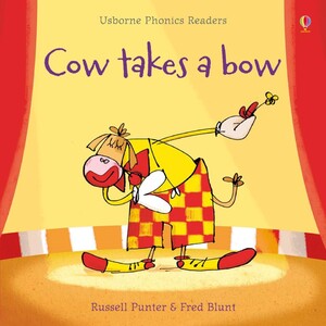 Навчання читанню, абетці: Cow takes a bow [Usborne]