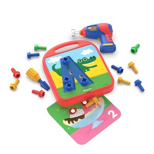 Игры и игрушки: Игровой набор «Закручивай и учись. Дрель с болтиками и карточками ABC & 123» Educational Insights