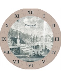 Часы и время года: Пазл-часы Петергоф, 61 эл., Умная бумага