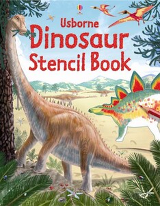 Книги про динозаврів: Dinosaur stencil book