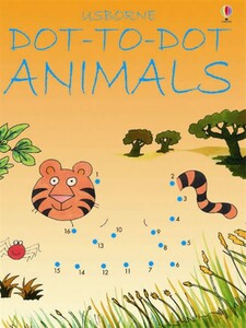 Книги про животных: Dot-to-dot animals [Usborne]