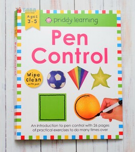 Книги для дітей: Wipe Clean Workbook: Pen Control and Tracing (enclosed spiral binding)