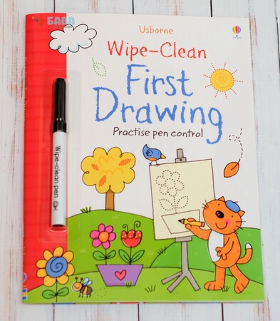 Малювання, розмальовки: Wipe-clean first drawing