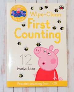 Обучение счёту и математике: Peppa Pig - Wipe-clean First Counting