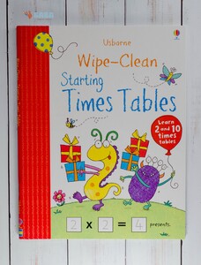 Розвивальні книги: Wipe-clean Starting Times Tables [Usborne]