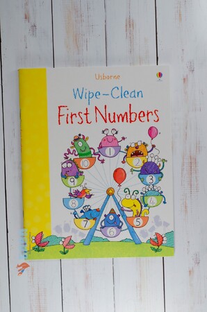 Учим цифры: Wipe-clean First Numbers [Usborne]