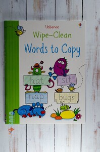 Навчання читанню, абетці: Wipe-clean Words to copy [Usborne]