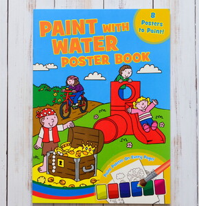 Книги для дітей: Paint with water - Poster book