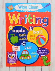 Обучение чтению, азбуке: Wipe Clean - Writing (red book)