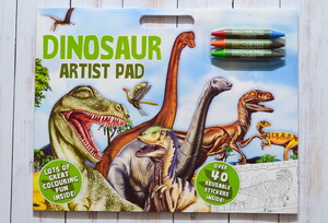 Книги для дітей: Dinosaur Artist Pad