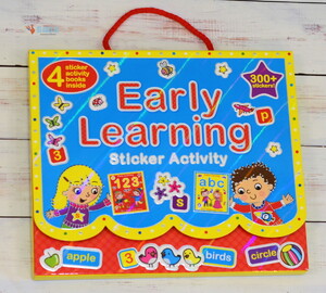 Альбомы с наклейками: Early Learning Sticker Activity Set - 4 книги в наборе
