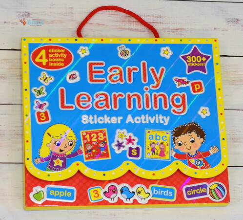 Книги с логическими заданиями: Early Learning Sticker Activity Set - 4 книги в наборе