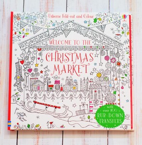 Малювання, розмальовки: Welcome to the Christmas Market [Usborne]