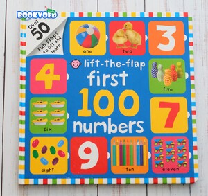 Книги для детей: First 100 Numbers Lift-the-Flap