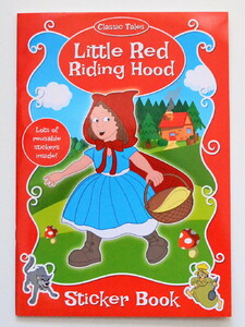 Рисование, раскраски: Little Red Riding Hood - раскраска с наклейками