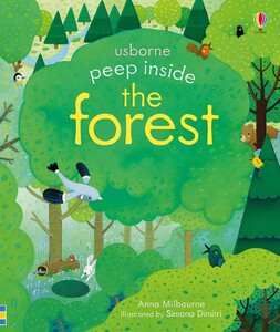 Книги для дітей: Peep inside the forest [Usborne]