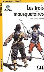 Учебные книги: Les trois mousquetaires (+CD)