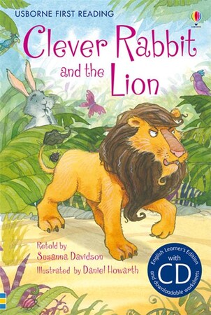 Художественные книги: Clever Rabbit and the Lion + CD [Usborne]