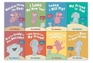 Розвивальні книги: Elephant & Piggie - набор из 8 книг