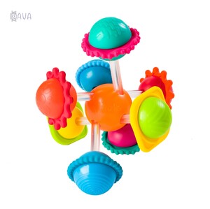 Игры и игрушки: Игрушка-прорезыватель Сенсорные шары, Fat Brain Toys Wimzle