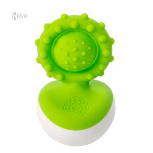 Розвивальні іграшки: Прорізувач-неваляшка, Fat Brain Toys Dimpl Wobbl зелений