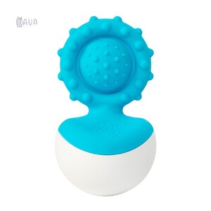 Розвивальні іграшки: Прорізувач-неваляшка, Fat Brain Toys Dimpl Wobbl блакитний