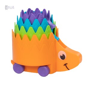 Кубики, пірамідки і сортери: Пірамідка на колесах Їжачки, Fat Brain Toys Hiding Hedgehogs