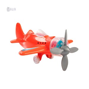 Воздушный транспорт: Игрушечный самолет Крутись пропеллер, Fat Brain Toys Playviator красный