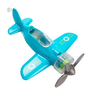 Повітряний транспорт: Іграшковий літак Крутись пропелер, Fat Brain Toys Playviator блакитний