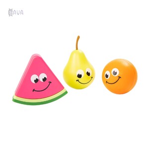 Сенсорное развитие: Игровой набор Веселые фрукты, Fat Brain Toys Fruit Friends